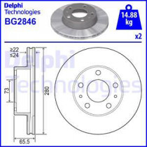 Тормозной диск DELPHI BG2846