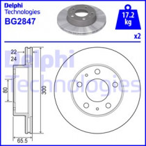 Тормозной диск DELPHI BG2847