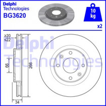 Тормозной диск DELPHI BG3620