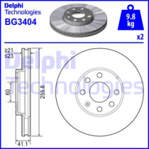 Тормозной диск DELPHI BG3404