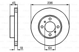 Тормозной диск BOSCH 0986478572