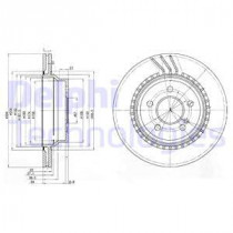Гальмівний диск DELPHI BG3758