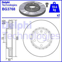 Тормозной диск DELPHI BG3768
