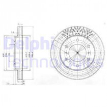 Тормозной диск DELPHI BG3812