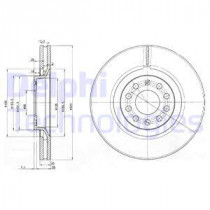 Тормозной диск DELPHI BG3714