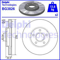 Тормозной диск DELPHI BG3826