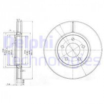 Тормозной диск DELPHI BG3716