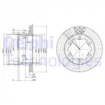 Тормозной диск DELPHI BG3399