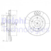 Тормозной диск DELPHI BG3395