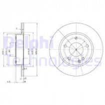 Тормозной диск DELPHI BG3394