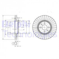 Тормозной диск DELPHI BG3430