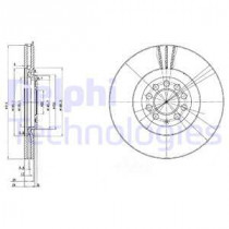 Тормозной диск DELPHI BG3528