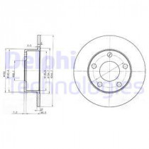 Тормозной диск DELPHI BG3382
