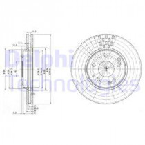 Тормозной диск DELPHI BG3396
