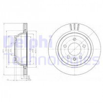 Тормозной диск DELPHI BG3894