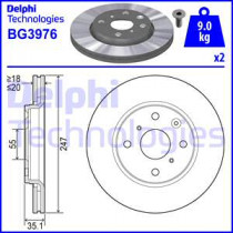 Тормозной диск DELPHI BG3976