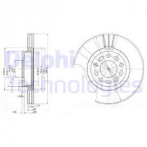 Тормозной диск DELPHI BG3928