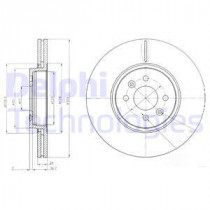 Тормозной диск DELPHI BG3929