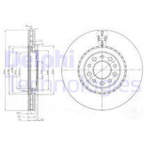 Тормозной диск DELPHI BG3993