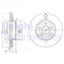 Тормозной диск DELPHI BG3838