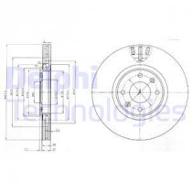 Тормозной диск DELPHI BG4002