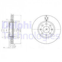 Тормозной диск DELPHI BG4004