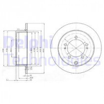 Тормозной диск DELPHI BG4037