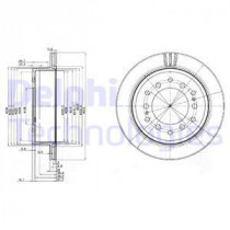 Тормозной диск DELPHI BG3557