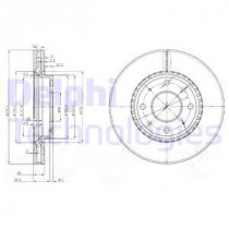 Гальмівний диск DELPHI BG4016