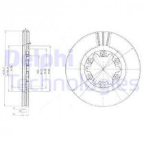 Гальмівний диск DELPHI BG3809
