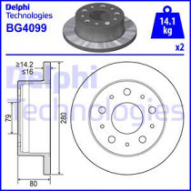 Тормозной диск DELPHI BG4099