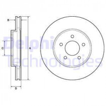 Тормозной диск DELPHI BG4120