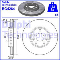 Тормозной диск DELPHI BG4264