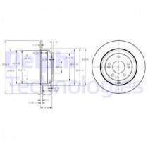 Тормозной диск DELPHI BG4335