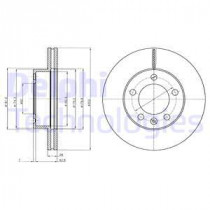 Тормозной диск DELPHI BG4328