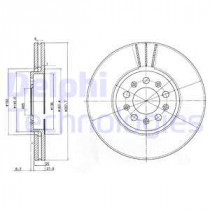 Тормозной диск DELPHI BG3035C