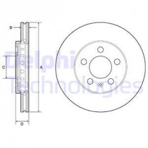 Тормозной диск DELPHI BG3208C