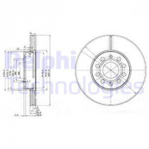 Тормозной диск DELPHI BG3833C