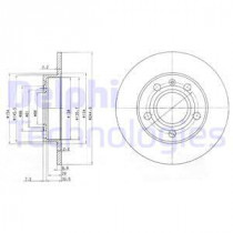 Тормозной диск DELPHI BG2753C