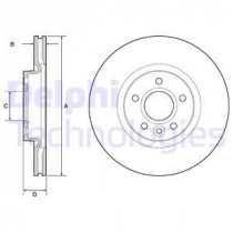 Тормозной диск DELPHI BG3895C