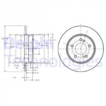 Тормозной диск DELPHI BG3326C