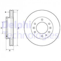 Гальмівний диск DELPHI BG9140C