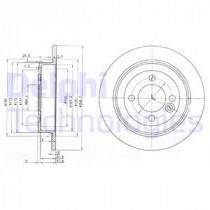 Тормозной диск DELPHI BG3662C
