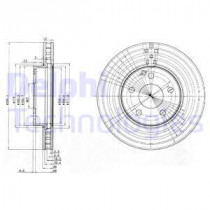 Тормозной диск DELPHI BG3755C