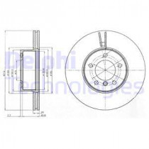 Тормозной диск DELPHI BG4172C