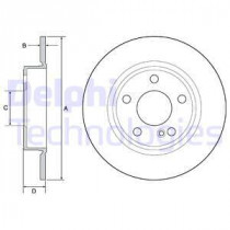 Тормозной диск DELPHI BG4555C