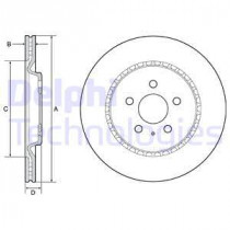 Тормозной диск DELPHI BG4643C