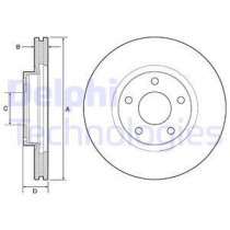 Тормозной диск DELPHI BG4562C