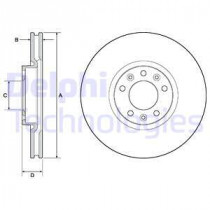 Тормозной диск DELPHI BG4696C