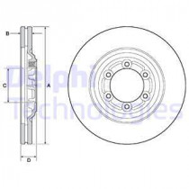 Тормозной диск DELPHI BG4697C